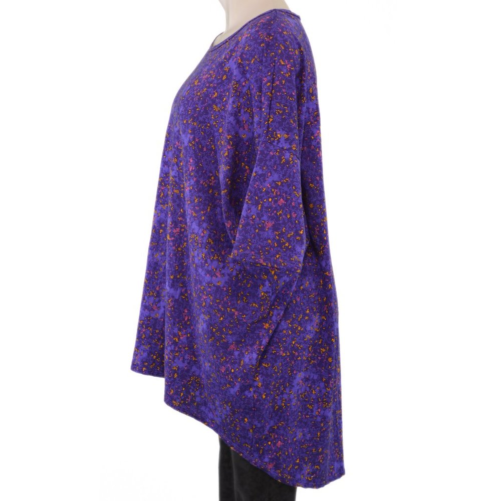 LuLaRoe Purple, Yellow, and Pink Irma Top (L)